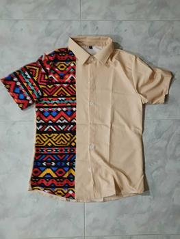Product Review of Men's Hawaiian Beach Ethnic Style 3D Printed Street Retro Fashion Short Sleeve Shirt Menswear Top from A**H 0