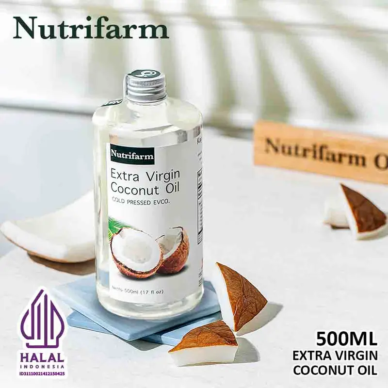 NUTRIFARM VIRGIN COCONUT OIL 500 ML Organic Natural Alami 0