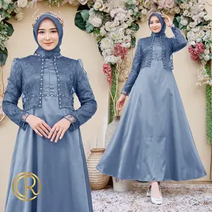 Aurora Boutiq MAXI ALYSA | M L XL | 6 WARNA | Busui Friendly Terbaru Gamis Fashion Busana Muslim Wanita Lebaran Mewah Kondangan Pesta Dress Cantik Menyusui