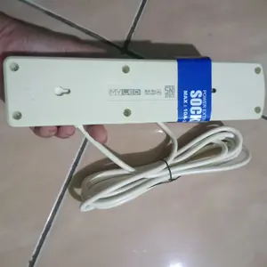 Stop Kontak 2 3 4 5 Lubang Kabel Myled Colokan Cabang Tembaga 1,5M 3M 5M Meter Saklar SNI Stopkontak