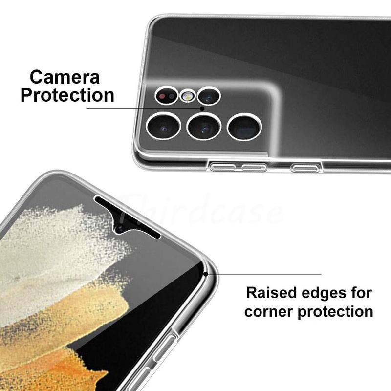Product Introduction of 360 Full Body Screen Protector Case for Samsung Galaxy S22 S23 Ultra S21 FE S20 Plus S20 S22 Plus Double Layer PC+Silicone Case 5