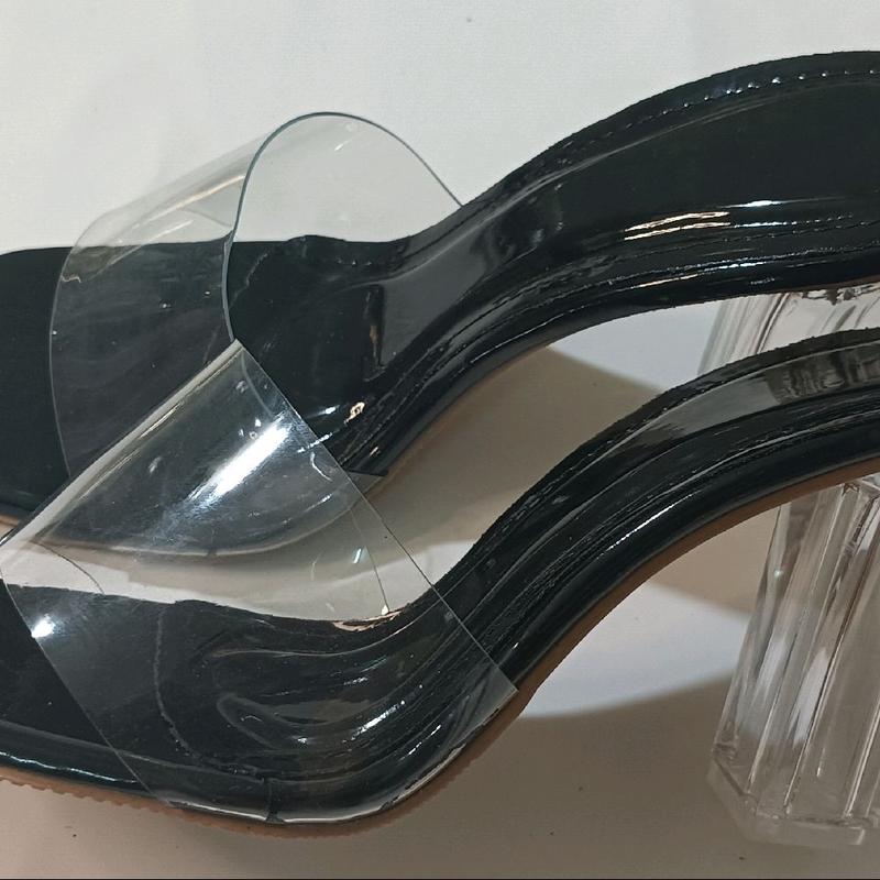 Dép Cao Gót Quai Ngang Trong Mika Cao 9p Da Bóng May Viền Ôm Chân - Dễ Mang Êm Dịu Sang Trọng & Quý Phái