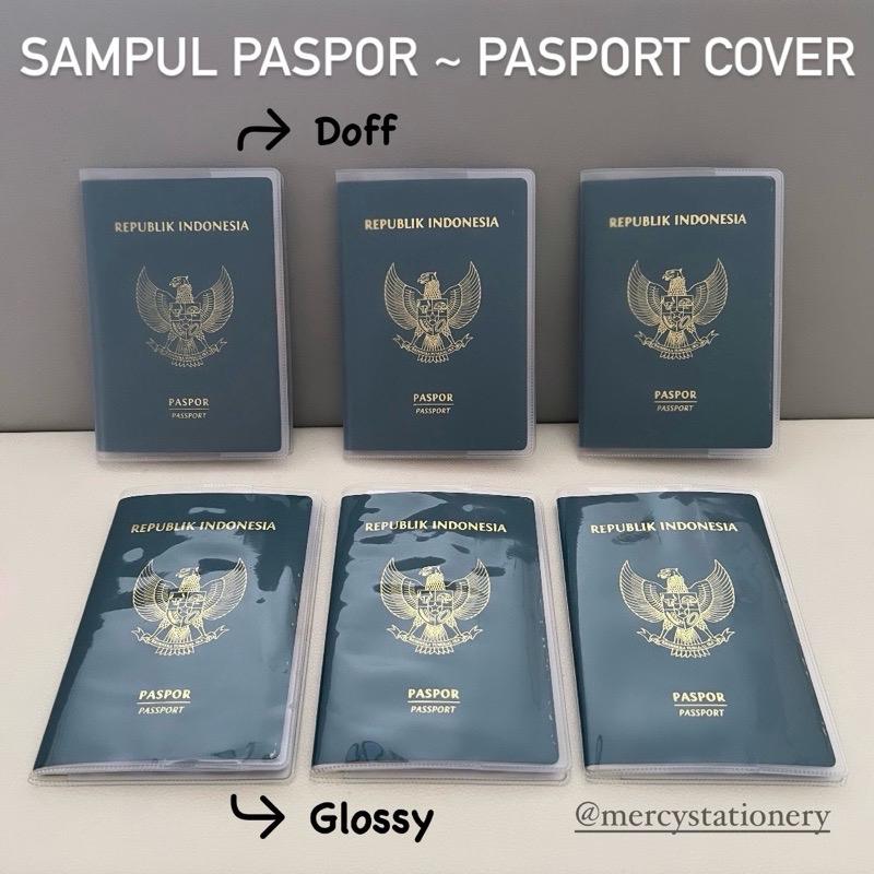 Sampul Paspor Cover Pelindung Pasport Sampul Plastik 0