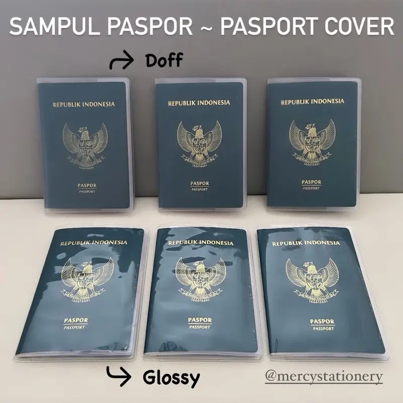 Sampul Paspor Cover Pelindung Pasport Sampul Plastik 0
