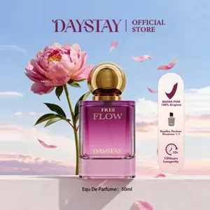 Parfum Unisex Tahan Lama Wangi Floral Segar BPOM - DAYSTAY Free Flow 50ml 10ml Bonus Box
