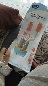 Product Review of Sikat Botol Bayi Bottle Brush Set / Sikat Botol Bayi Dengan Rak 5in1 Biru Green Pink from u**y 0