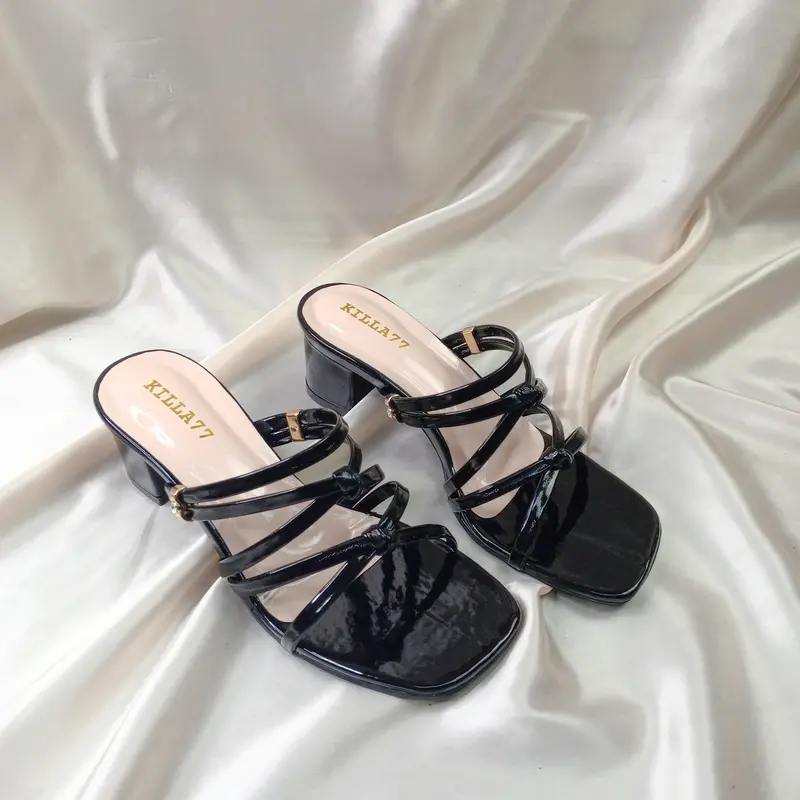 FS HEELS sandal hak tahu wanita kondangan pernikahan casual elegan Hak Setengah (3-5 cm) 1