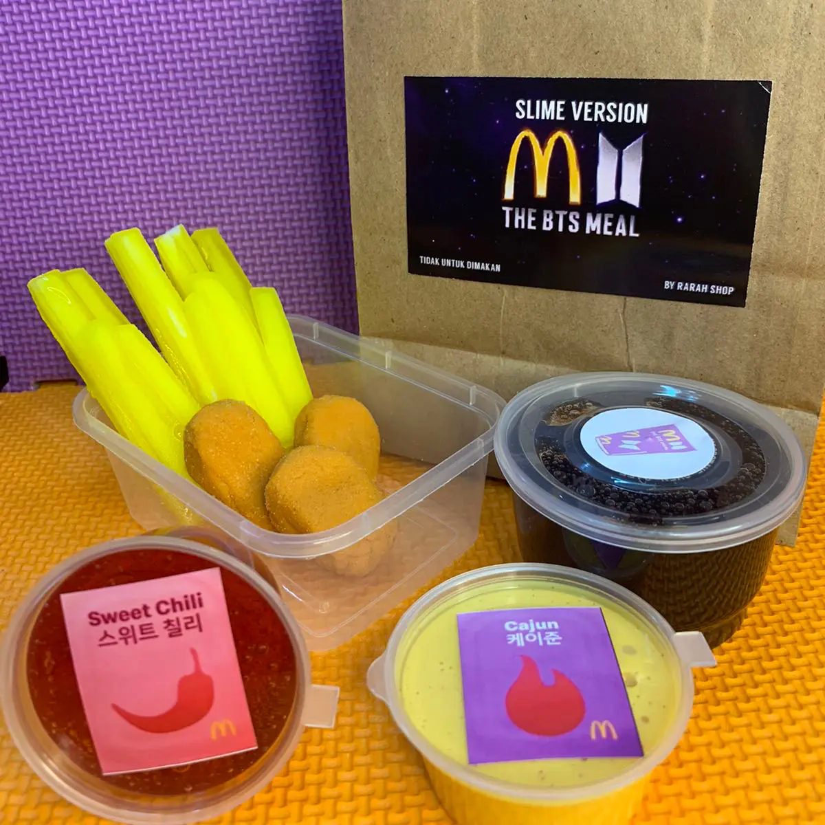 BTS meal slime toys