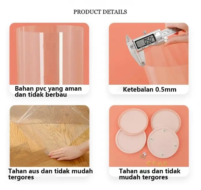 [COD] Tidy Tribe Hadiah Doll Storage Bucket Gaya Ritsleting Transparan Tabung Storage Boneka Dengan Penutup 90/120/150CM Penyelenggara Berkapasitas Besar Dudukan Doneka 5