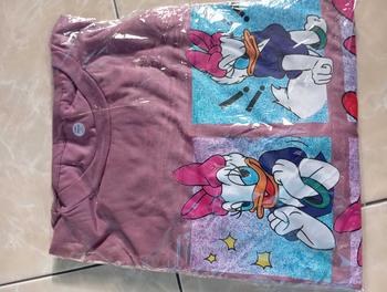 Product Review of Kaos Cewek Cowok Keluarga Ayah Anak Ibu Emon Collection Bahan Katun Lengan Pendek combed baju T-shirt Dewasa Merah Top Wanita Panjang Distro from K**🌈 0