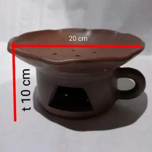 tungku aroma terapi perdupan gerabah tanah liat terap