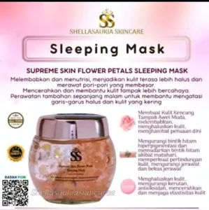 [100% ORI] SSSKIN Seeping Mask Supreme Shella Saukia original, supreme skin flower petals sleeping mask Perawatan Mencerahkan Wajah Hyaluronic