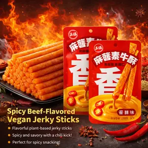 CFY Beef Tendon With Sesame Sauce Spicy Tendon Cemilan Pedas Spicy Snack 32Gr Food Makanan Sarden Aci