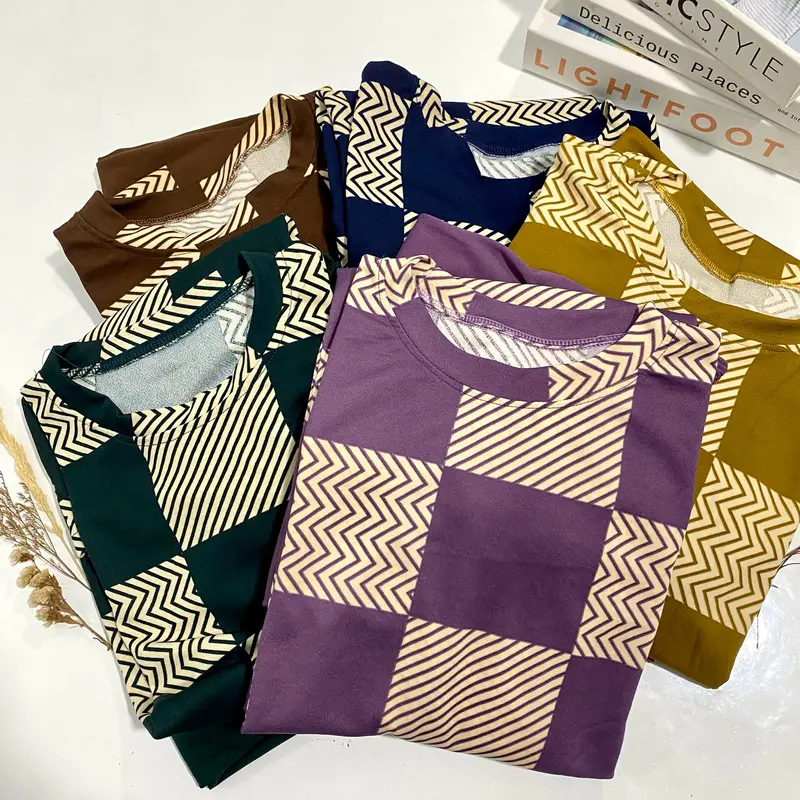 MM SETELAN WANITA LENGAN PANJANG MOTIF ARUNA BAHAN VOXY BISA COD 0