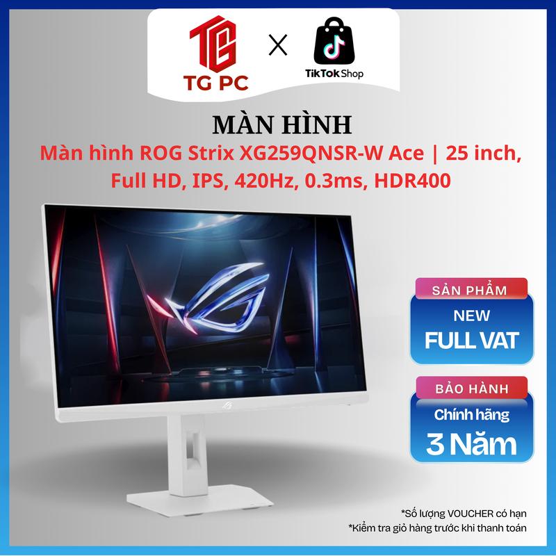 Màn hình ROG Strix XG259QNSR-W Ace | 25 inch, Full HD, IPS, 420Hz, 0.3ms,…