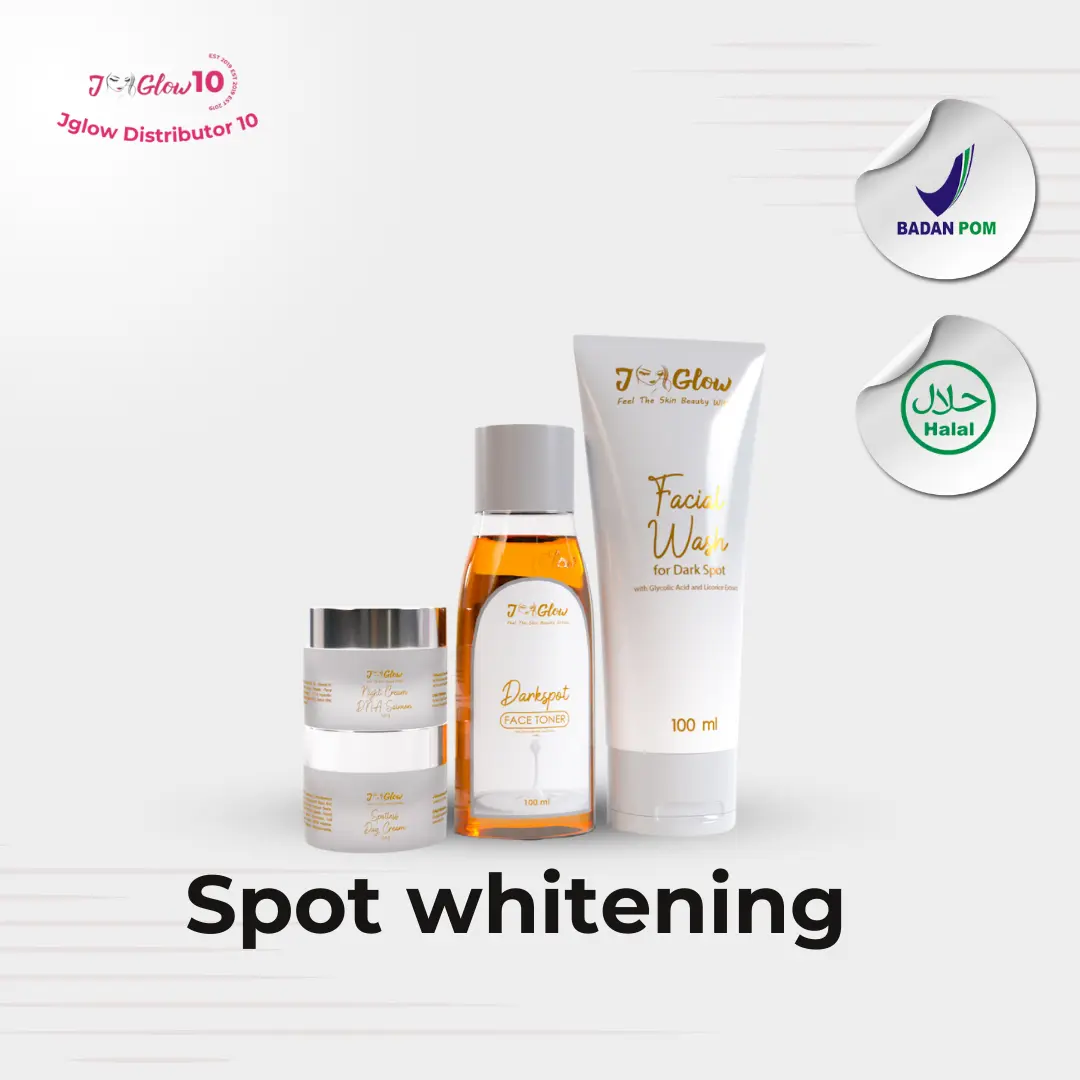 JGLOW PAKET SPOT WHITENING Berminyak Cleanser Wajah Pencerah