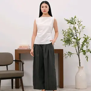 DEEPNY - Tivana Pleated Pants | Celana Panjang Wanita High Waist