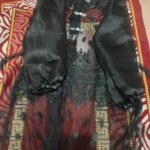 Tulip Outer Tunik Cardigan Brokat Kondangan Kekinian. Brukat  Pesta Kombinasi Tille Brukat Dan Tali Kancing Payet Diamond,Baju Kondangan Bridesmaid Wisuda Motif Random