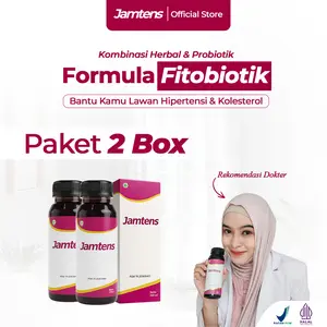 Jamtens Herbal Fermentasi FITOBIOTIK 2 Box Minuman Kombinasi Sirih Merah & Seledri Membantu Turunkan Kolesterol Stabilkan Tekanan Darah Jaga Kesehatan Jantung Tanpa Efek Samping Nikmat Diminum Nyaman Dilambung