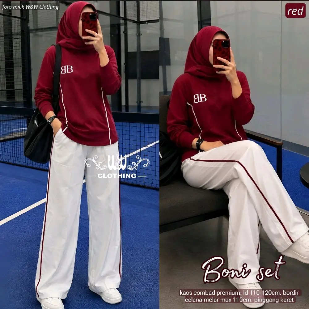 SET Wanita • BONI SET BY W&W • set olahraga •