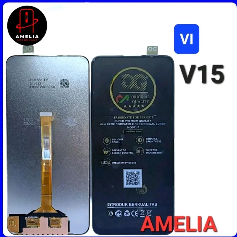LCD UNTUK V1V0 V15 FULLSET TOUCHSCREEN GLASS PREMIUM 1