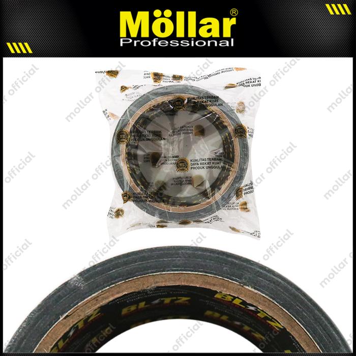 Gambar BLITZ Lakban Kain Hitam 42 mm x 9 meter Adhesive Cloth Tape Perekat Lem Isolasi dari Mollar Kota Cirebon Tokopedia