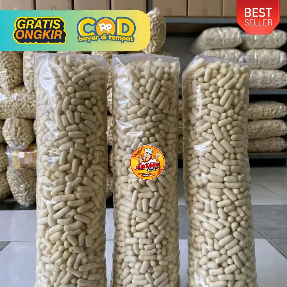 1kg Pilus Ikan Kapsul Renyah Gurih Camilan Cemilan Snack Food Kering