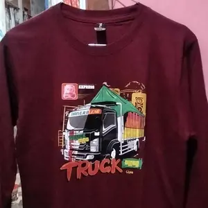 MAXIMO.CO Kaos Anak Truk Oleng Lengan Panjang Bahan Katun Combed Usia 3-12 Tahun Fashion Anak Truk Oleng Series Premium & Nyaman