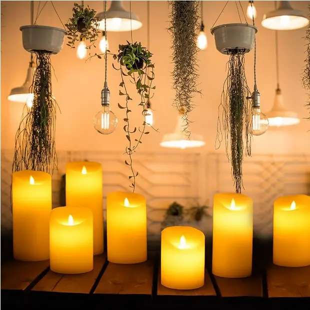 Lampu Lilin Led Realistic Goyang Dekorasi Led Candle Light Batre