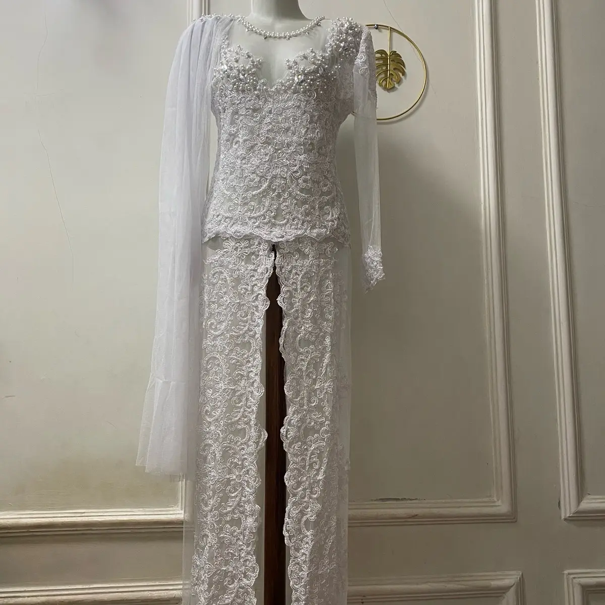 Gaun pengantin wanita gaun pengantin full payet