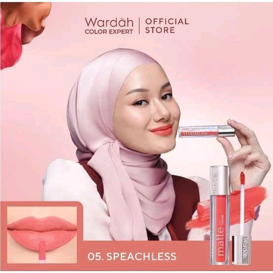 Wardah Matte Lip Cream.tekstur lip cream lembut untuk aplikasi sekali oles dengan warna merata.matte finish intens yang tahan lama. 4