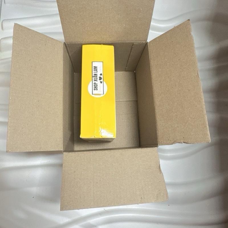  Hộp Giấy Carton Cứng 1 HOP Màu VÀNG CHANH  Kích Thước 10x5x5 Bảo Vệ Sản Phẩm Bên Trong Chất Lượng Cao 