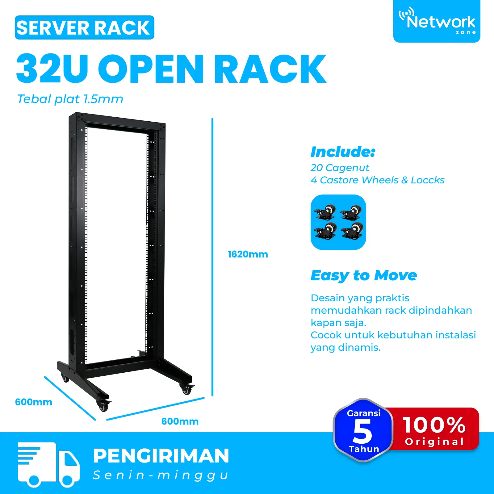 Open Rack 32U Rack Server 1.5mm