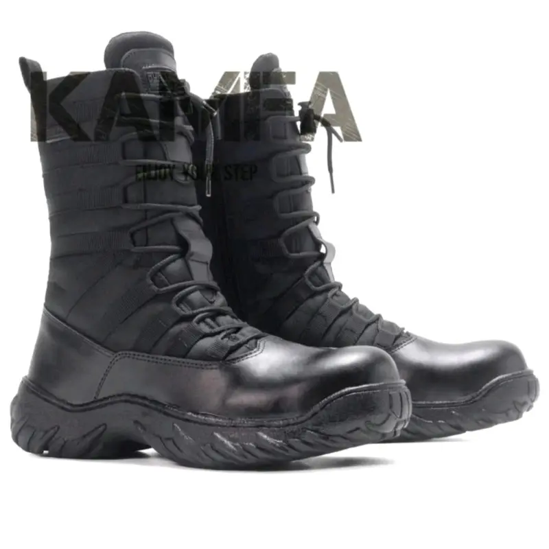 Sepatu PDL Kulit Asli Boots Dinas TNI Polri Security Brimob 0