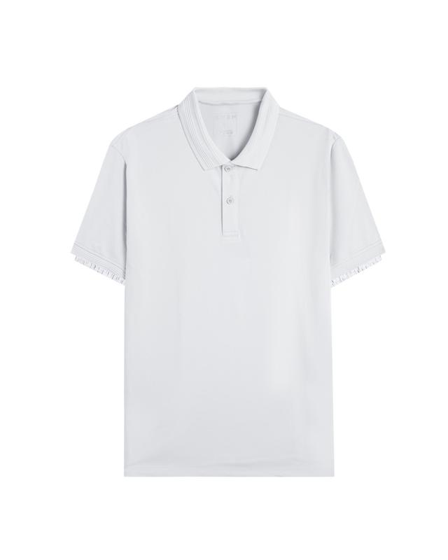  OWEN - Áo polo Nam chất liệu Poly Spandex kiểu dáng Body Fit màu xám APV258034 