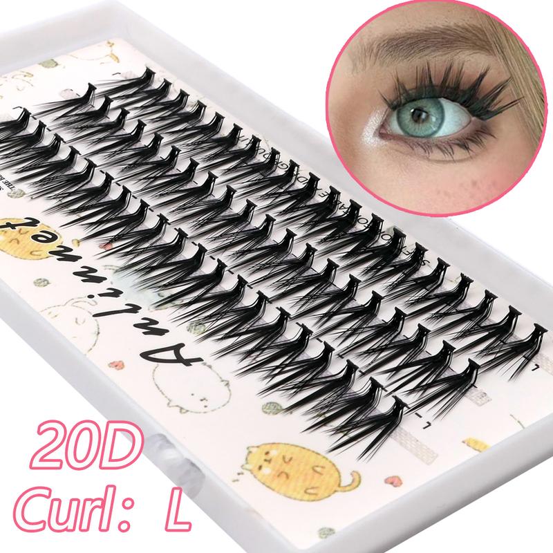20D Cluster Lashes DIY Eyelash Extension L Curl European and - TikTok ...