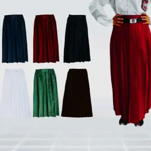 Seragam sekolah SD/MI Rok panjang Merah model RA(rempel/lipit dari atas/full)