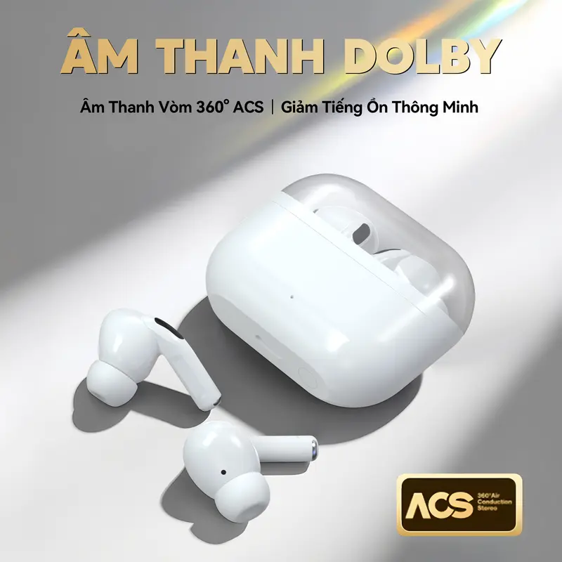 X8 Mới Nhất ANC Tai Nghe [2 Quà tặng] 1 Nhãn dán hoạt hình+1 Bao tay chơi game, Thiết kế kho trong suốt, Âm thanh nổi cấp độ HiFi, Mic tích hợp chống nước IPX5, Giảm tiếng ồn, Với iPhone và Android | BigBuy360 - bigbuy360.vn