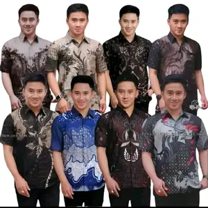 BATIK PRIA DEWASA. ATASAN LENGAN PENDEK VARIAN BARU batik seragam