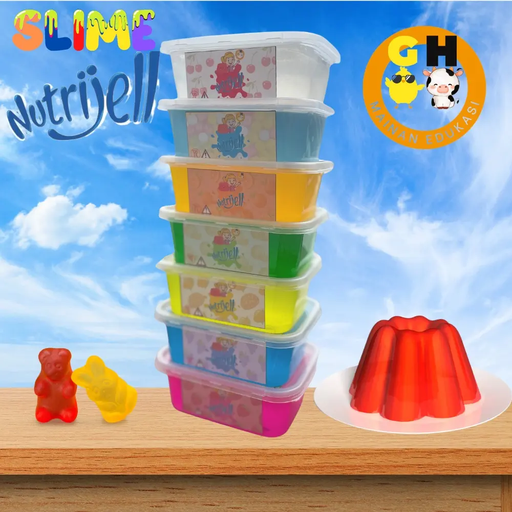 Nutrijell Jigly Slime By GHEduPlay FREE ACTIVATOR Clear Slime || Slime Murah || Slime Bagus || Slime Premium