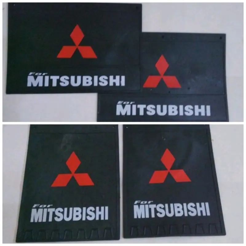Karpet Lumpur roda 4pcs Karpet variasi mobil Pickup Box MITSUBISHI L300 Depan Belakang Universal L300 T120 T120SS Ps 100 Spakbor Universal Rubber plastik Mudguard