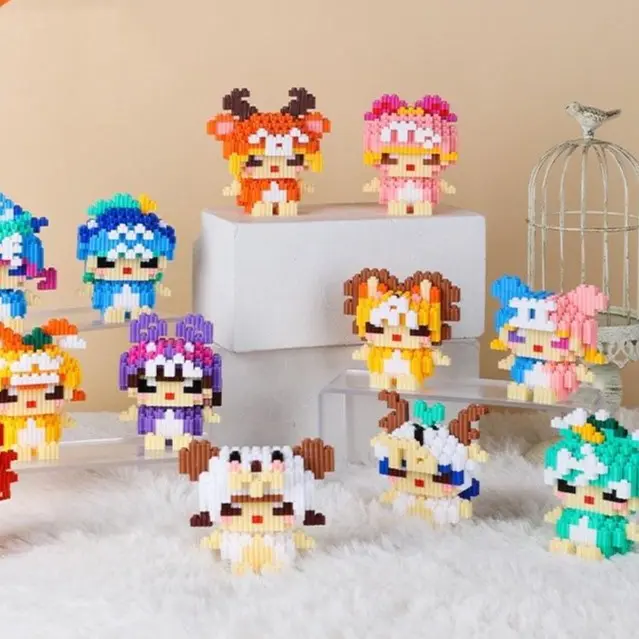 Nano Block 12 Zodiak Series Zodiac Horoscope Horoskop /  Bintang Kelahiran Mainan Edukasi Anak 3D | Nano Blocks