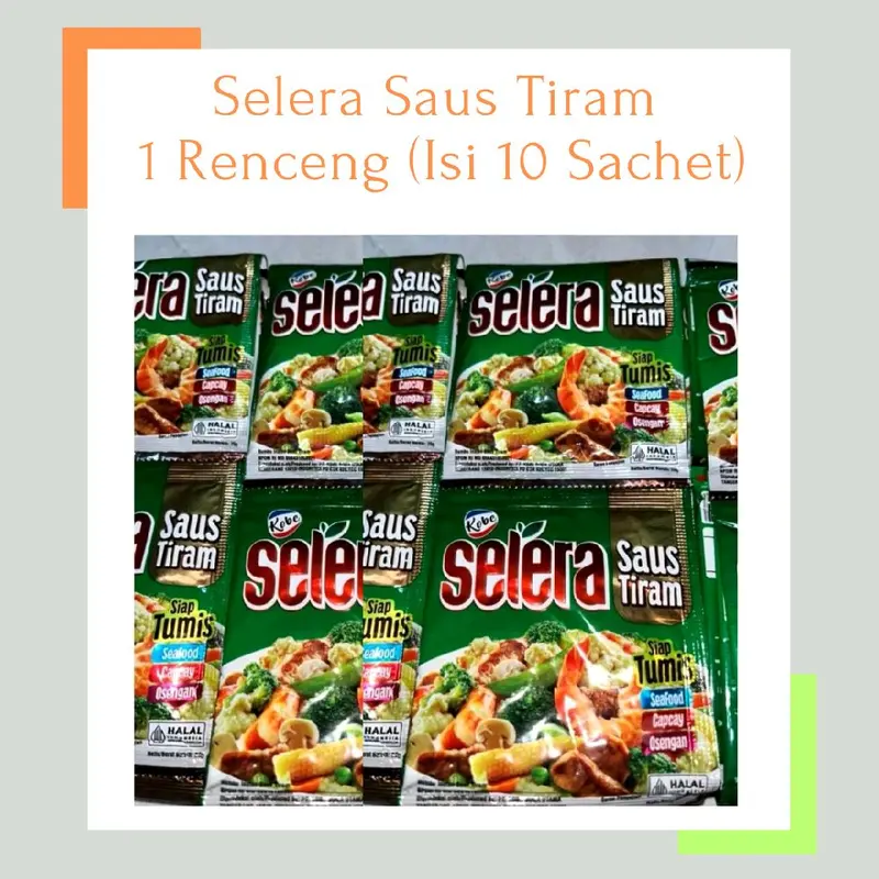 1 Renceng Isi 10 Sachet Selera Saus Tiram/ Saos Tiram/ Saus Tiram Serbaguna/ Saus Tiram Untuk Seafood Capcay osengan 0