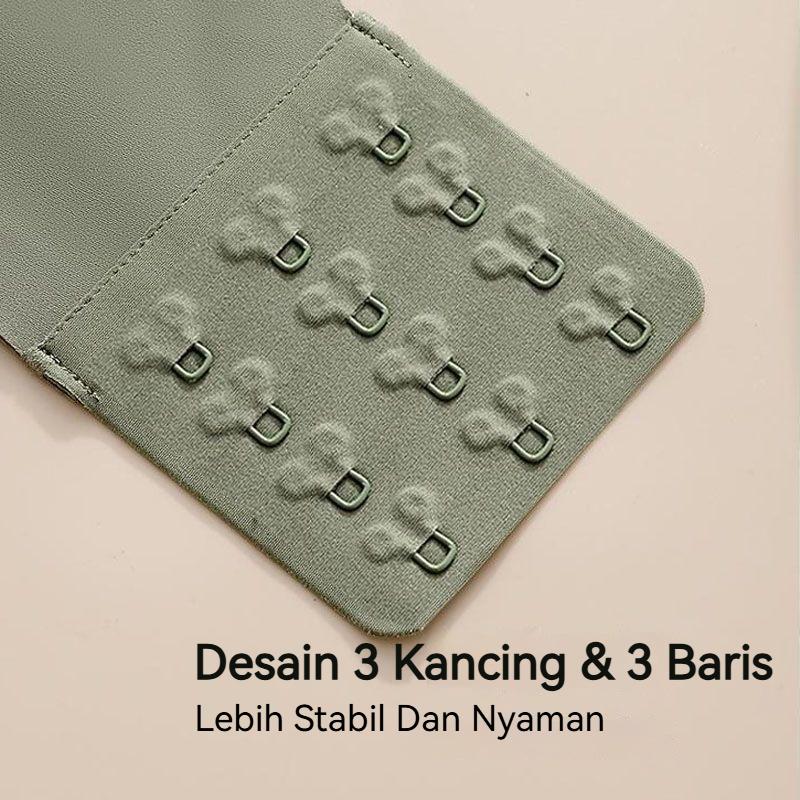 2pcs Bra Bigsize Tali Bra Lebar Bergesper Pakaian Dalam Push Up Bra Wanita Sport Tanpa Kawat Busa Bh F-3XL 06