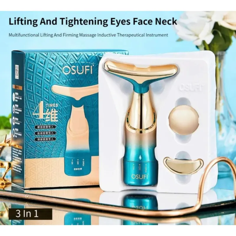 LAGI VIRAL !!! OSUFI 3 IN 1 Setrika Wajah Alat Perawatan Wajah / Alat Pijat Wajah Leher Dan Mata / Alat Facial Wajah Alat Kecantikan 0