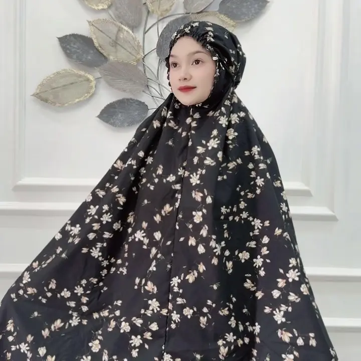 Alfarizi Mukena Dewasa Traveling Motif Terbaru Edisi Lebaran 2025 Syakilla Dahi Kerut Resleting 2in1 Laser Cut Atasan Bawahan Kombinasi Katun Panjang 2