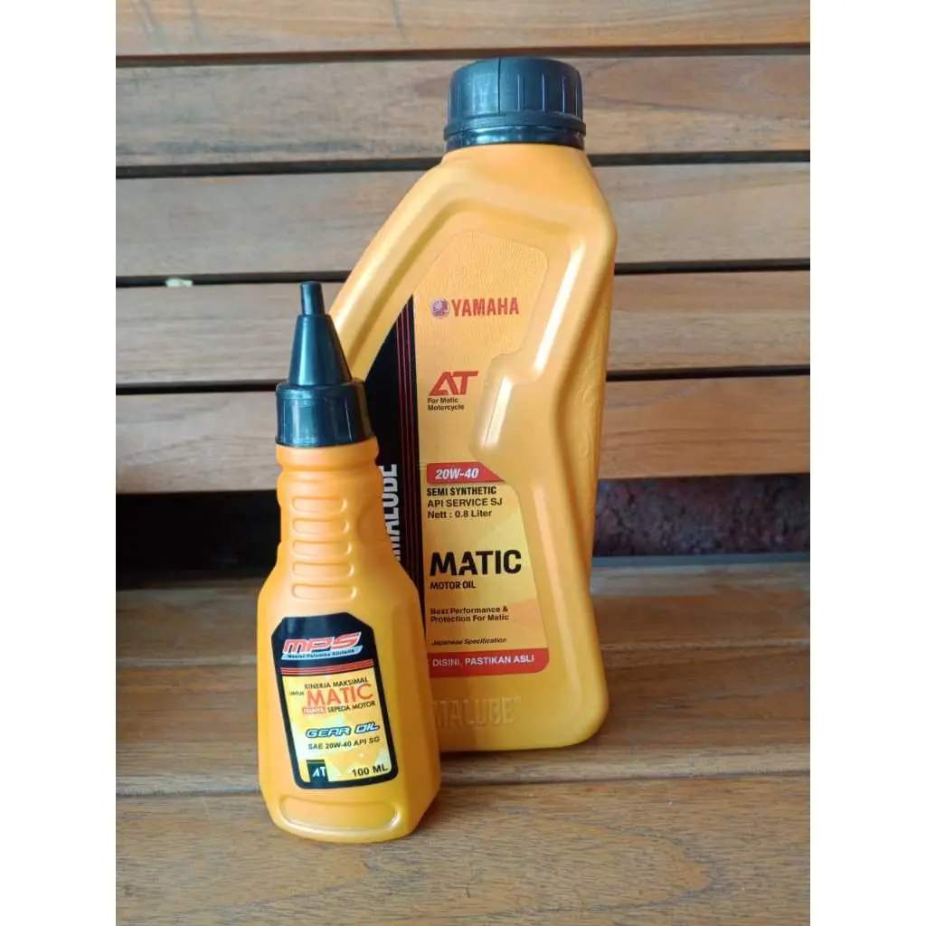 PAKET OLI YAMALUBE MATIC 800 ML & MPS GEAR OIL 100 ML