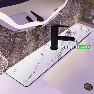 [Baru] Alas Pelindung Keran Air Wastafel Anti Slip Diatomite Serap Air 2
