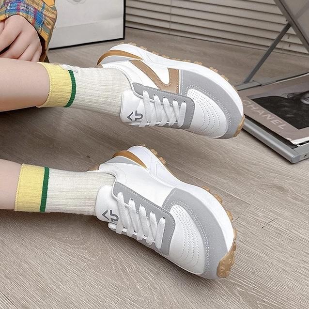 SR Sepatu Sneakers BIANCA Wanita Sepatu Kasual Wanita Korean Ootd Round Toe