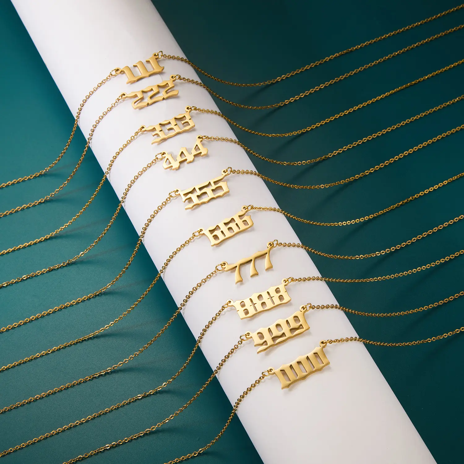 Kalung nagita titanium ANGKA 1-8 aksesoris 100% anti karat